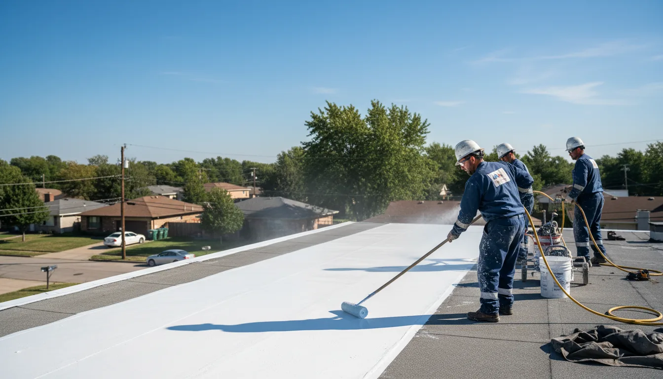 Commercial roof coating in Diamond Point, NY near me